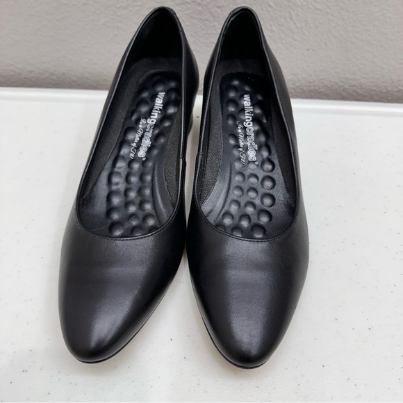 Walking Cradles Block Heels Size 8 Black Jessica Pumps - Picture 5 of 9